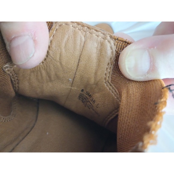 Lucky Brand Joelle Light Brown Nubuck Leather Ankle Booties, Size 8.5 - Picture 10 of 11